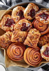 freshly baked sweet buns