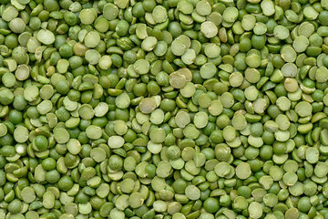 Green split peas background