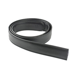  black leather belt isolated on the white