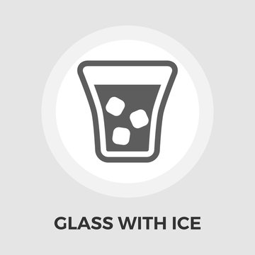 Glass whit ice