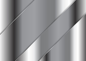 Abstract grey metallic plate vector design