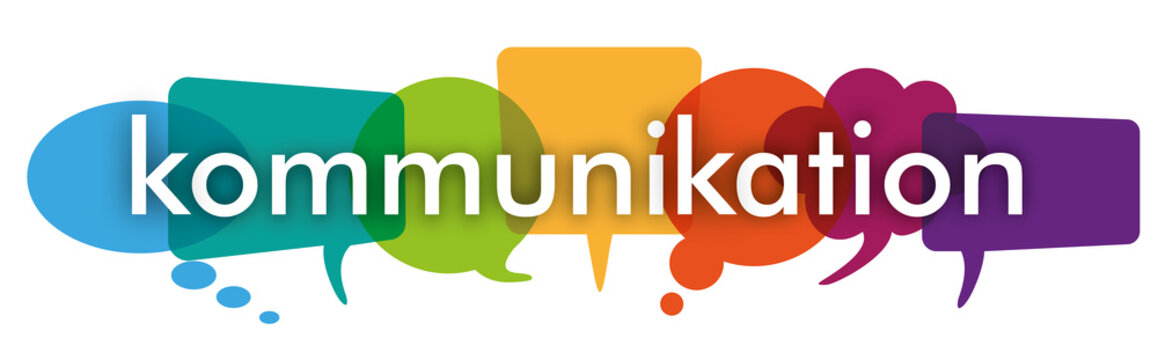 Colored Speech Bubbles Header Kommunikation