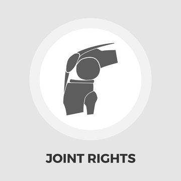 Joint flat icon