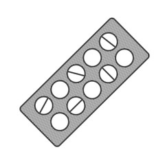 Tablets medical vector icon