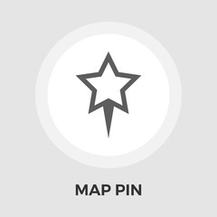 Map Pin Flat Icon