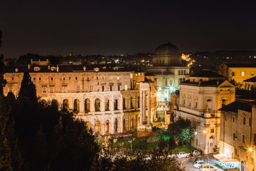 Fototapeta na wymiar Rome at night. Italy