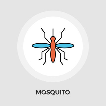 Mosquito vector flat icon