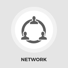 Network icon flat