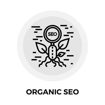 Organic SEO Line Icon