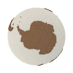 Antarctica on light Earth