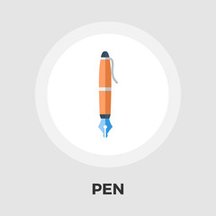 Pen icon flat