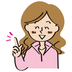  提案する若い女性会社員 