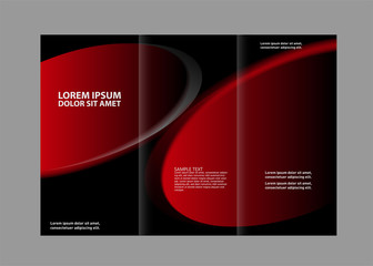 Front and back presentation of professional Two page Business Trifold, Flyer, Banner or Template design.
