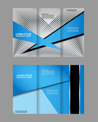 Fototapeta premium Multipurpose Tri-fold Brochure and Catalog Vector Design 
