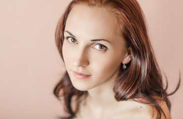 Fototapeta premium Portrait of a beautiful young woman.