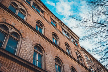 old brick facade