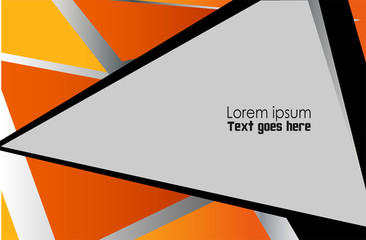 Orange background graphic curve line for text and message modern web design
