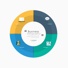 Modern infographic for business concept.