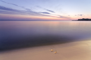 sunrise on the water