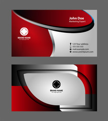 Naklejka premium Modern Business Card design 