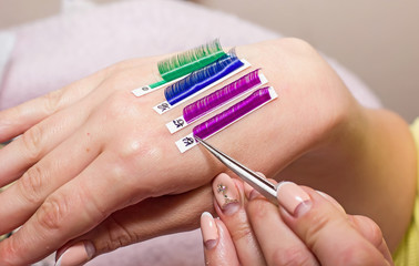 artificial eyelash extensions, the master's hand, eyelash extens