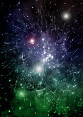 Fototapeta premium galaxy in a free space