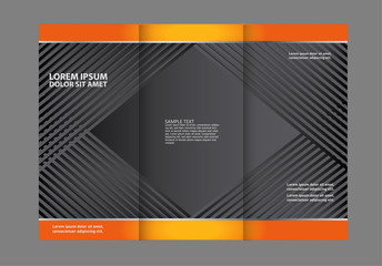 Orange brochure template
