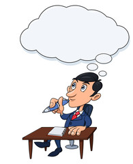 Businessman is thinking 3