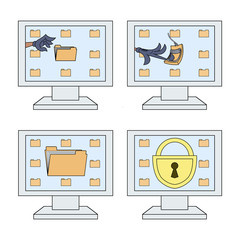 Computer security icons set 2