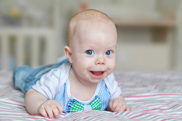 Portrait of a smiling baby