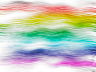 rainbow waves texture on white background