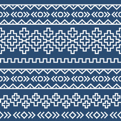 seamless pattern with line ethnic ornament
