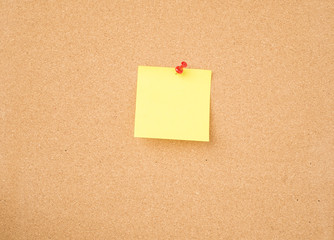 Blank paper on message board