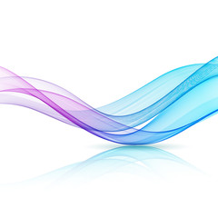 Abstract color wave design element