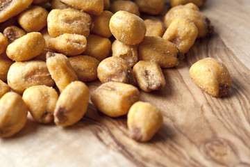 close-up shot of roasted peanut.