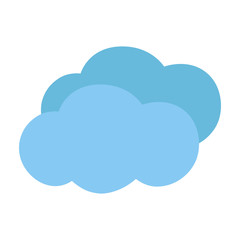 Icon clouds. Vector illustration.