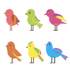 Set Color Birds