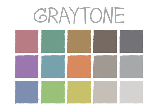 Graytone Color Tone without Code Vector Illustration