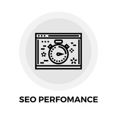 SEO performance Line Icon