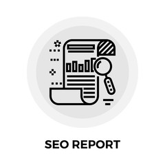 SEO Report Line Icon