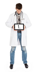 Fototapeta premium Doctor holding tablet - Number 1