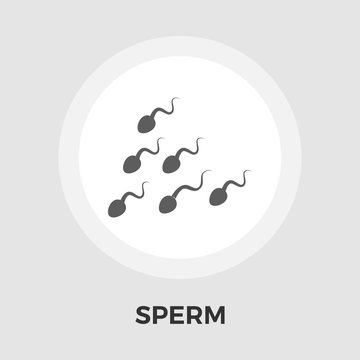 Sperm vector flat icon