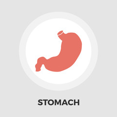 Stomach icon flat