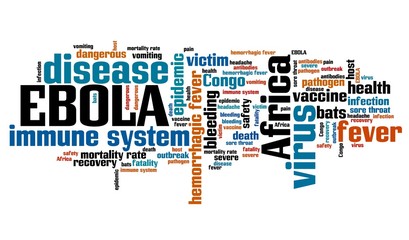 Ebola - word cloud concept