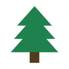Flat icon tree. Vector illustration.