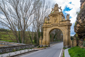 Fototapeta na wymiar Gate Puerta de la Fuencisla in Segovia