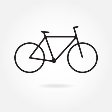 Bicycle icon. Vector illustration.