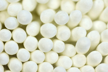 Fototapeta na wymiar Close up of cotton buds