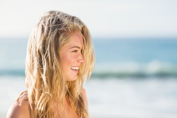Portrait of woman on the beach