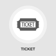 Ticket flat icon